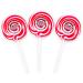 Strawberries Cream Strawberry XL Large Wheel Lollies - Swirl Lollipops - Party Favour - Sweets - Rock Candy 75g 4 Inch Diameter 9 Inch Length (X 1) - Buy Online on GoSupps.com