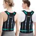Back Support Brace Posture Corrector: Adjustable Shoulder Lumbar Belt For Women and Men - Upper Back Straightener For Neck Back and Shoulders (M)