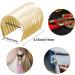 OIIKI 160PCS Leather Rope Clips Metal Fasteners for DIY Crafts and Jewelry Making - Light Gold, Black, Bronze, Silver - 8.4x14mm - Buy Online on GoSupps.com