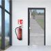 Pubblimania Durable Fire Extinguisher PVC Adhesive - Indoor & Outdoor Use (14.5 x 14.5 cm) | Shop Now! - Buy Online on GoSupps.com