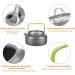 Overmont Camping Kettle Aluminum 42 FL OZ Portable Tea Coffee Pot - Outdoor Hiking Gear with Silicon Handle 1.2Medium - Buy Online on GoSupps.com