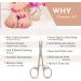 ZAMAHA 2Pcs Stainless Steel Nail Scissors with Tweezers - Curved Blades for Manicure and Pedicure - Ideal for Thick Toenails - Men and Women - Buy Online on GoSupps.com