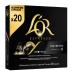 L'Or Espresso Coffee Ristretto Intensity 11 Aluminum Capsules Compatible with Nespresso Machines