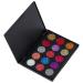 Dewocke Dewocke 15 Colors Glitter Eyeshadow Palette Highly Pigmented Metallic Glitter Eyeshadow Ultra Glam Eyeshadow for Eyes Long