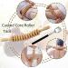 Premium Wooden Massage Roller - Fascia Stick with Handle for Neck Legs Back & Body Relief - Buy Online on GoSupps.com