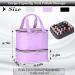 FCQQYWZ Nail Polish Case & Dryer Bag - Purple | Holds 30 Bottles (15ml) | 2 Layer Storage with Handles | Travel-friendly Nail Lamp Organizer - Buy Online on GoSupps.com