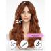 Wokestar Long Auburn Synthetic Hair Wig for Women with Curtain Fringe - Shop Now - Buy Online on GoSupps.com