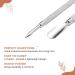 NEOVN Stainless Steel Cuticle Pusher - Cuticle Cutter & Scraper for Acrylic Nails - Manicure Tool for Fingernails and Toenails - Gel Polish Remover - 5.5''x 0.4'' - Pack of 1 - Buy Online on GoSupps.com