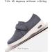 MisFun Breathable Diabetic Shoes for Women & Men - Adjustable Air Cushion Bottom - Recovery Shoes for Edema - Swollen Feet Relief - Size 7 - Black/Grey - Buy Online on GoSupps.com