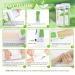 Wax Bear Roll On Wax Kit for Sensitive Skin | Soft Wax Heater with 2 Cartridge Refill | Includes 10 Wipes and 100 Wax Strips - Green - Buy Online on GoSupps.com