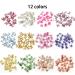 48Pcs Butterfly Acrylic Nails - 3D Butterfly Nail Charms in White, Blue & Colorful Glitter | Nail Art Decoration & DIY Crafting - S1 - Buy Online on GoSupps.com