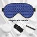Blue Lantern Shapes Print Sleep Eye Mask - Soft Blindfold with Elastic Strap for Travel & Night Sleeping - Buy Online on GoSupps.com