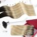 Moresoo 14 U Tip Hair Extensions - Real Hair Keratin Bonding Balayage Brown to Caramel Blonde #2/27/613 40g/50 Strands - Buy Online on GoSupps.com