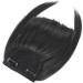 Clip In Bangs Hair Extensions - Front Full Neat Fringe, Thick Straight Natural Black Hairpiece for Women - Buy Online on GoSupps.com