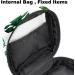 Menstrual Pad Bag with Zipper - Stylish Women's Napkin & Tampon Organizer - Tropical Green Leaf Design - Buy Online on GoSupps.com