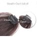 Glamza Clip In Fringe - Light Brown with Sideburns | Front Hairpiece Topper for Women - Buy Online on GoSupps.com