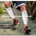 ActivRunner Calf Compression Sleeves. 2 Pairs Per Pack. Performance Compression Support for Improved Circulation Shin Splints Calf Muscle Cramps Injury Prevention Exercise Recovery Medium (calf 32-38cm) White/Black - Buy Online on GoSupps.com