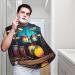 Cool Drums Set Print Beard Bib Apron - Best Shaving Apron & Hair Catcher Gifts for Dad - Buy Online on GoSupps.com