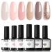 Modelones Gel Nail Polish Set - 6 Colors Romantic Gentle Nude Glitter Gel Polish Classic Nude Pink Soak Off LED Gel Nail Polish French Manicure Art Design Manicure DIY Salon Holiday Gifts Set Tribal style 7 ml (Pack of 1)