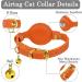 Buy Oopsdoggy Airtag Leather Cat Collar with Bells - Durable & Lightweight GPS Pet Collar for Cats & Small Dogs (Orange) - Buy Online on GoSupps.com