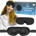 Blackout Sleeping Eye Mask - Comfort Stitched from Top Corner - New Innovative Design - Straps Angle Down 20  to Avoid Ears - Cool Mesh - Soft-Silk Feel - Contoured Eyes - Adjustable Straps - Unisex
