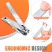 DRMODE 8-Piece Nail Clipper Set | Sharp Stainless Steel Fingernail & Toenail Clippers with File - Smooth Cut Nail Care Tools - Buy Online on GoSupps.com