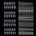 BNG 288 Pcs Dual Nail Forms Poly Nail Tips Extension - Transparent Acrylic Gel Dual Forms for DIY Nail Art Salon - 12 Sizes Full Coverage Mold - Buy Online on GoSupps.com
