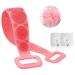 Silicone Back Scrubber Shower Set Back Scrubber for Shower Exfoliating Loofah Body Scrubber-Deep Clean & Invigorate Your Skin Long Double Side