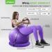 Trideer 65cm Purple Exercise Ball Chair with Base & Bands - Home Gym Workout & Back Pain Relief - Buy Online on GoSupps.com
