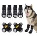 Vyuwast 8 Pcs Dog Socks Paws Stop Licking Anti-Slip Dog Paw Protectors with Adjustable Straps Dog Cat Socks with Grips for Small Medium Large Dogs Puppy Indoor Outdoor Hardwood Floor Walking(L)