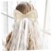 Beavorty 1PC bow hairpin wedding headpiece for bride Large Hair Bows Hair Bows Clips hair barrettes for women wedding hair clips for brides Headdress white plastic crocodile skin girl pearl - Buy Online on GoSupps.com