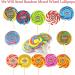 Candy Pops Large Wheel Mixed Lollipops 75g - Party Bag Sweets Cake topper - Assorted Flavours & Colours Wheel Lollipops (3 x Mixed Lollipops) - Buy Online on GoSupps.com