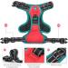 Phoepet 2019 No Pull Dog Harness - Reflective Adjustable Vest with Training Handle & Dual Metal Hooks - Medium Red | Best for Comfortable Outdoor Adventures - Buy Online on GoSupps.com