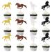 Glitter Horse Cupcake Toppers Derby Cupcake Toppers Western Cupcake Toppers Cowgirl Party Decor Cowboy Party Decor Horse Themed Party Decor 24 Pcs