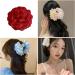 WDNIGLP Eye Catching Plastic Hair Clips with Large Flower Rose Lightweight Hair Clip Hair Accessories for Women Girls 8# - Buy Online on GoSupps.com