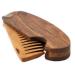 B4K Premium Wooden Comb for Men - Handmade Pocket Ridge for Hair Beard & Mustache - Travel Size Engraved Walnut Accessory for Oils & Balm - Buy Online on GoSupps.com