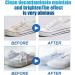 White Trainer Cleaner Sneaker Cleaner 200ml Shoe Cleaning Foam with Brush Towel and Sponge Shoe Cleaning Kit for Removing Stains and Dirt Shoe Whitener for Trainers Leather and Casual Shoe - Buy Online on GoSupps.com