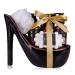 Accentra Luxury Swimming Set Gift Bundle | Golden Glitter Pumps & Velvet Bathing Set - Elegant Ceramic Pump Black-Red - Buy Online on GoSupps.com