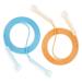 M STURDY LIFE 2-Pack Light Weight Speed Jump Ropes for Kids, Easy to use and Adjustable Skipping Rope, PVC Tangle-Free Workout Jump Ropes Crossfit Equipment for Athletes, Men, Women and Teenagers Blue/Orange