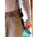 BATCLIP Black: Premium Leather Handmade Stethoscope Holder - Elegant Hip Clip for Easy and Stylish Carrying - Buy Online on GoSupps.com