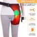 USB Electric Heated Hip Brace - Thigh Massager with 3 Vibration & Heat Settings | Hip Support for Arthritis & Pulled Muscles - International Shipping Available - Buy Online on GoSupps.com