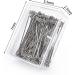 100 Pack 2 Inch Wig T-Pins with Plastic Box - Silver Steel T-Pins for Blocking Knitting, Modeling, and Crafts - Buy Online on GoSupps.com