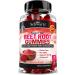 Sugar Free Beet Root Gummies - Nitric Oxide Beet Chews Infused with Coconut Oil for Highest Absorption - Supports Energy & Whole Body Health - Delicious Strawberry Flavor - Made in USA - 60 Count 30-Day Supply Gummies (P...