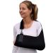 Arm Sling Adult (M black/black trim) Feel Safe Easy to Fit Cooling Fabric Technology Fits R or L. M (Pack of 1) Black/Black