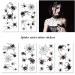 Beiling Spider Web Temporary Tattoos - 10 Sheets Black Cobweb Fake Tattoos for Kids & Adults - Cosplay & Party Body Art - Buy Online on GoSupps.com