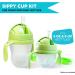 3-in-1 Weighted Straw Sippy Cup Conversion Kit for Comotomo Bottles | 2 Pack Green | Compatible with 5 & 8 oz Bottles | Versatile Extended Use | Comotomo Straw Cup Converter - Buy Online on GoSupps.com