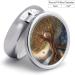 Tree of Life Round Pill Box - 3 Compartment Portable Metal Organizer | Decorative Pocket Pill Case for Travel - Shop Internationally - Buy Online on GoSupps.com