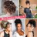 Dirty Messy Bun Short Curly Ponytail Extension | Synthetic Hair Scrunching Large Bun with Clip - Black - Buy Online on GoSupps.com