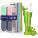 Sunseeke Reusable Silicone Straws Set - 12 Standard Drinking Straws, 4 Carry Pouch, 2 Cleaning Brushes - Odorless, Food Grade Platinum Silicone - 8 1/2 Long - Buy Online on GoSupps.com