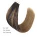 Real Hair Balayage Tape In Extensions - 20 Pieces 50g Remy Human Hair | Dark Brown to Chestnut Brown #B2-6 - International Shipping Available - Buy Online on GoSupps.com